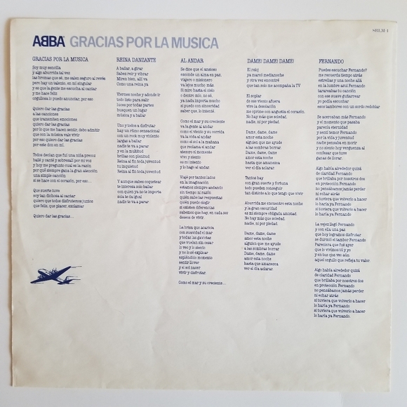 ABBA Gracias Por La Musica Vinyl Record LP Spanish Language Album - Picture 5 of 10